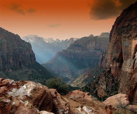 Photograph Of The Week Sunset At Zion Canyon Zion National Park Utah