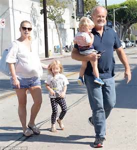 Kelsey Grammer Takes Pregnant Wife Kayte And Their Two Children Out To