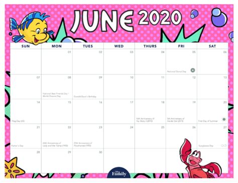 Print a basic complimentary calendar that you can use to track any strategies or thoughts in. Start The New Year With This Printable 2020 Disney ...