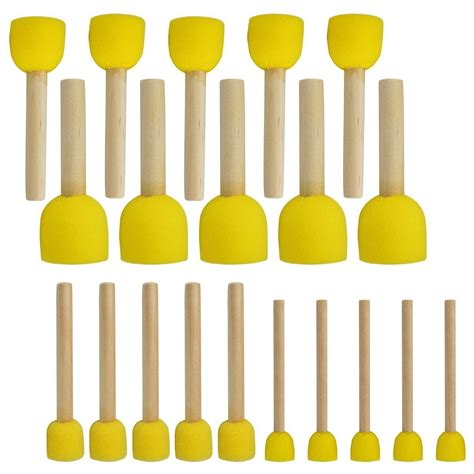 Buy 20 Pcs Round Sponges Brush Set Kids Painting Tools