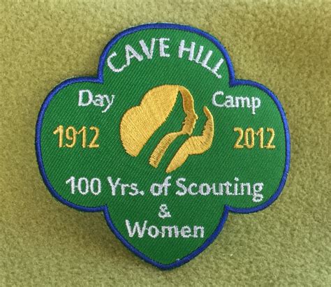 girl scout virginia skyline 100th anniversary patch cave hill day camp 1912 2012 100 years of