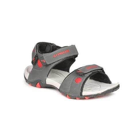 Buy Paragon Mens Grey Red Stimulus Sports Sandal At