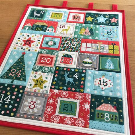 Quilted Advent Calendar Reusable Advent Calendar Wall Hanging Holiday