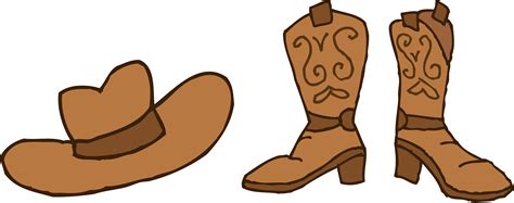 Clip Art Cartoon Cowboy Boots Clip Art Library