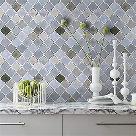 Hue Decoration Modern Peel And Stick Tile Backsplash For Kitchen
