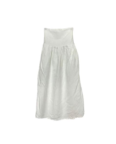 white strapless dress
