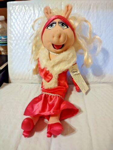 Disney Store Muppets Miss Piggy Plush Pink Dress 19 With Tag Ebay