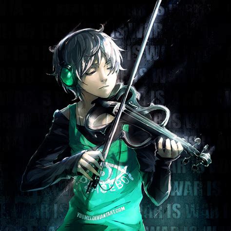 Image Anime Boy Violin Deemo Wiki Fandom Powered