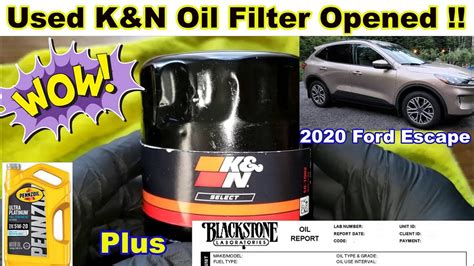 Kandn Select So 1002 Oil Filter Cut Open Pennzoil 5w20 Blackstone Oil