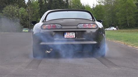 1000hp Toyota Supra Turbo 2jz Burnout And Drag Race Youtube