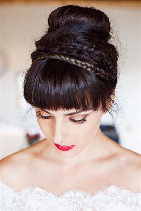 21 Bridal Hairstyles With Bangs Hairstyle Catalog
