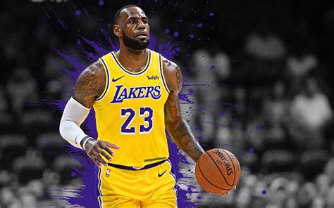 Download Wallpapers Lebron James Los Angeles Lakers American