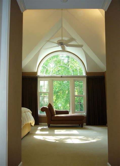Master Bedroom Arched Window Contemporary Bedroom Chicago By