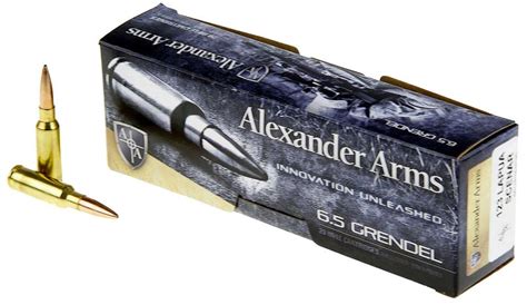 Alexander Arms AG123LSBOX Rifle Ammo 6 5 Grendel 123 Gr Lapua Scenar