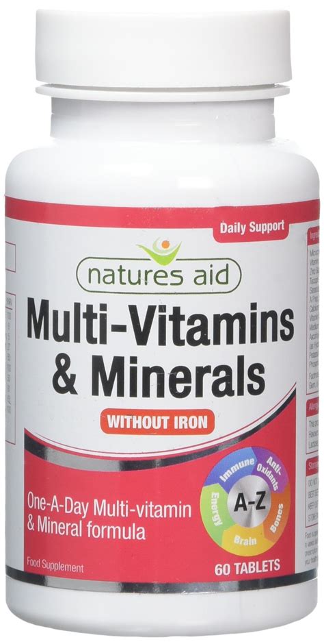 The department of health and social care advises that people cut down on salt and says sodium chloride should not be used in supplements. Natures Aid Multi-Vitamins and Minerals 60 Tablets ...
