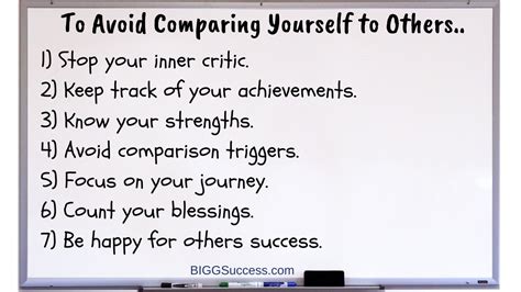 7 things to do instead of comparing yourself to others bigg success