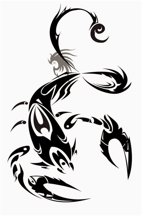 Ver más ideas sobre moldes de numeros, numero para imprimir, números. Diseño Tatuaje tribal signo Escorpión 02 - IMÁGENES del ...