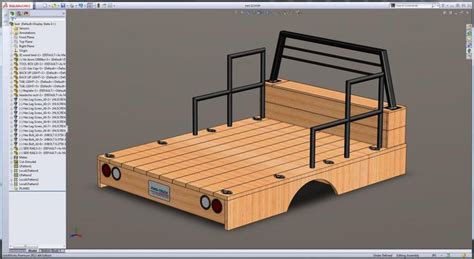 Wood Flatbed Build 3d Model And Construction Plans Ford Truck