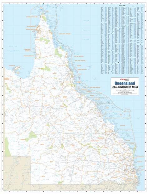 Queensland Local Government Areas Map Council Boundaries For The