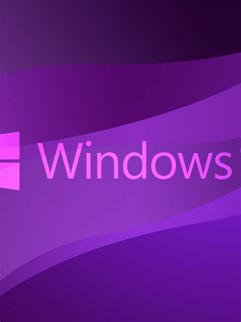 Free Download Windows 10 Transparent Text Logo On Purple Wallpaper