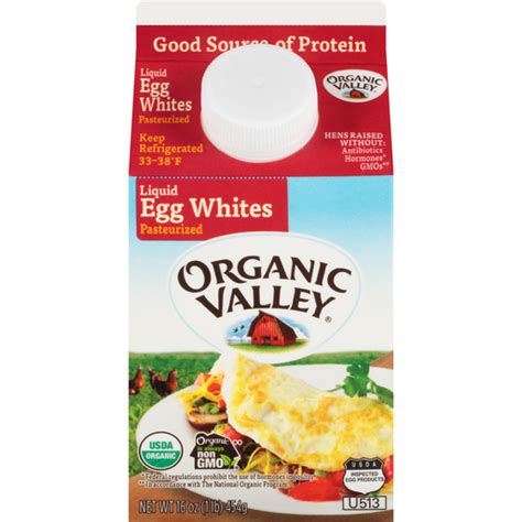 Organic Valley Egg Whites Pasteurized Liquid Liquid Eggs New Pioneer