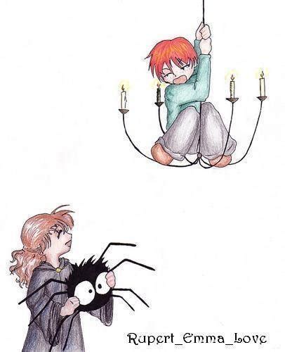 Ron Hermione And A Spider Romione Fan Art 1327508 Fanpop