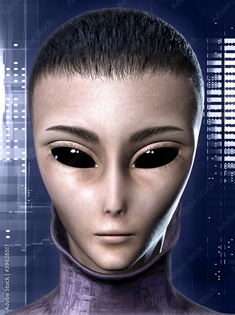 Alien Human Hybrid Stock Illustration Adobe Stock