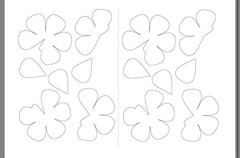 Nature pattern templates leaf flower parrot fish giraffe decor. Make Adorable Wall Art, Wedding Bouquets And Pins With This Rose Template And Instructions. - Musely