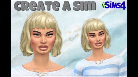 The Sims 4 Create A Sim I Hate Acne🤬 Youtube