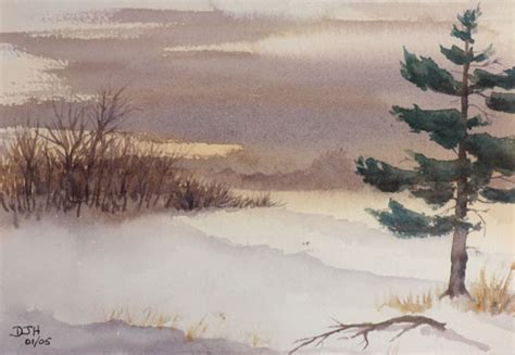 Winter Snow And Ice Paintings By Debbie Homewood