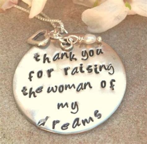 Items Similar To Thank You For Raising The Woman Of My Dreams Mom