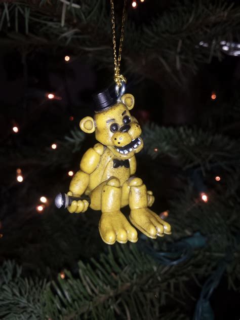 Fnaf Five Nights At Freddy S Christmas Ornament Golden