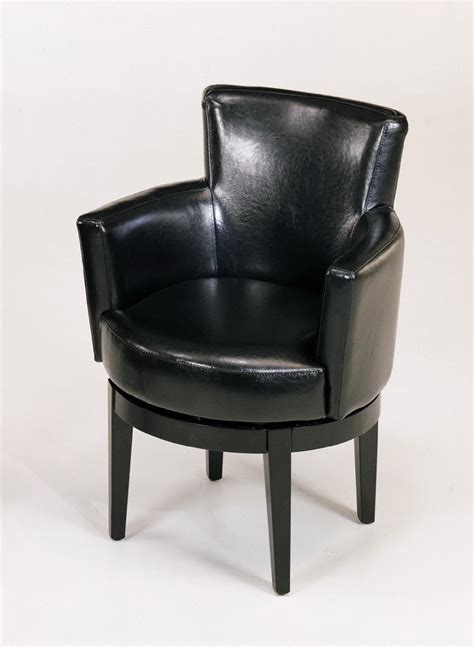 As most modern people, i have a desk with a computer at home where i work, i surf the internet looking for ideas and do other things we normally do behind a desk. Armen Black Leather Swivel Club Chair