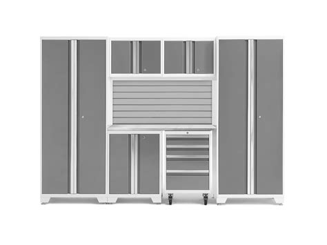 Newage Products Bold Series Platinum 7 Piece Cabinet Set Heavy Duty 24