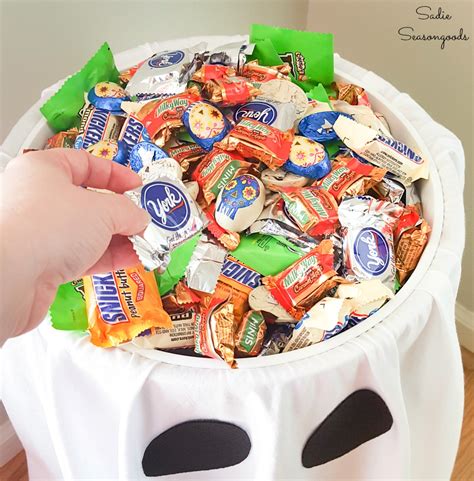 Alternative Trick Or Treat Idea With A Candy Bowl Holder