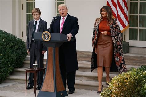 However, those who have speculated his height in relation to his parents suggest that he could be as tall as 6ft 6 inches tall. 11alive.com | Barron Trump back in the spotlight for White ...