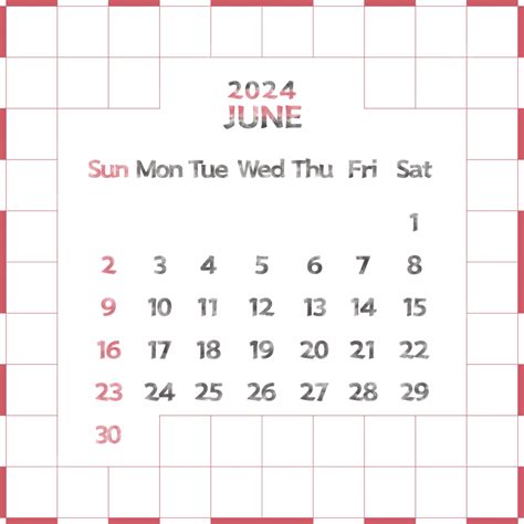 June Monthly Calendar June Calendar June Calendar Png Transparent