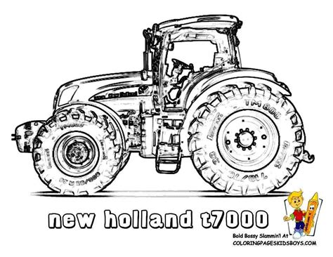 Print Out This New Holland T Tractor Coloring Page Slide Crayon