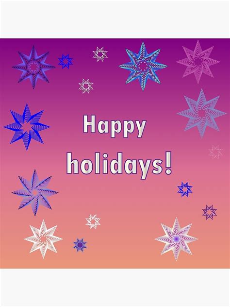 Happy Holidays Winter Festive Gradient Background In Purple Pink And