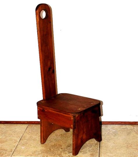 Primitive Rustic Farmhouse Chair William Fetner Style Keyhole Etsy