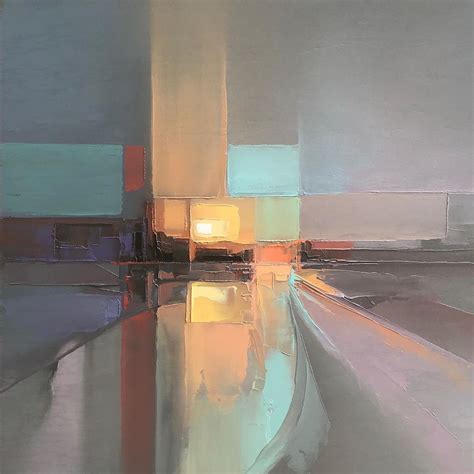 Abstract Landscape Paintings Capture Energetic Cityscapes Abstract