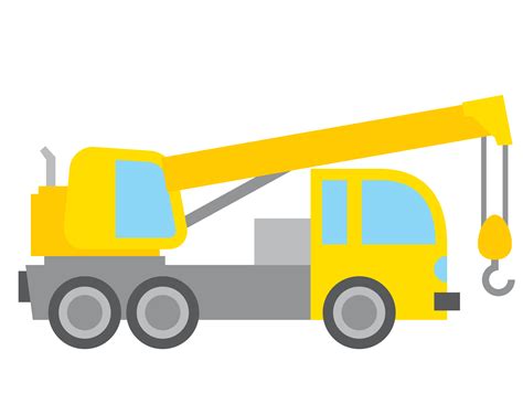 Car Heavy Equipment Vehicle Clip Art Vector Yellow Crane Png Download