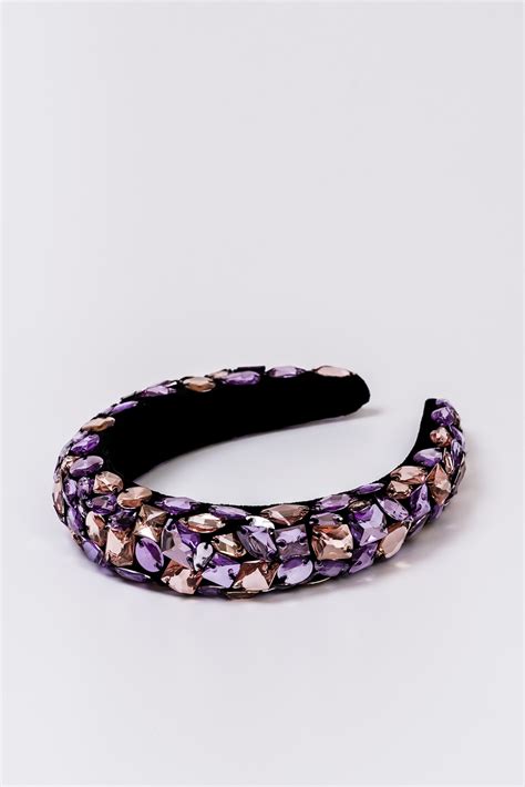 Diamond Purple Headband Janle Hair Accessories
