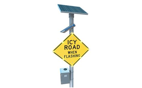 Icy Road Warning Blinkersign Traffic Safety Supply Company