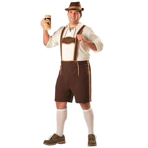 German Oktoberfest Bavarian Men S Lederhosen Beer Guy Costume With Hat In Holidays Costumes From