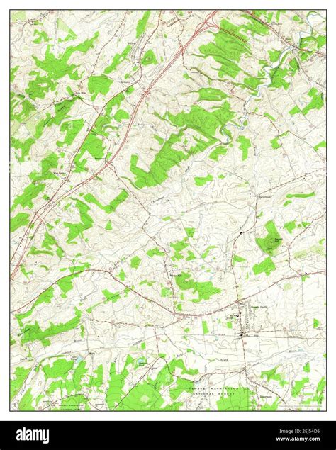 Stuarts Draft Virginia Map 1964 124000 United States Of America By