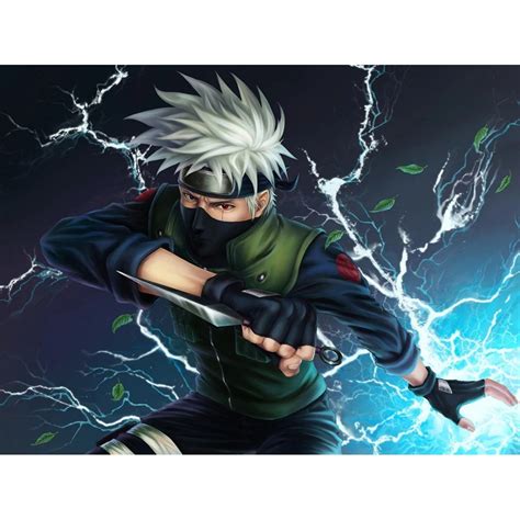 Hatake Kakashi Lightning Naruto Anime Poster Sole Poster