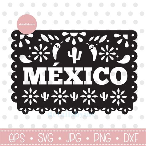 Papel Picado Svg Mexico Svg Independance Day Svg Mexican Etsy