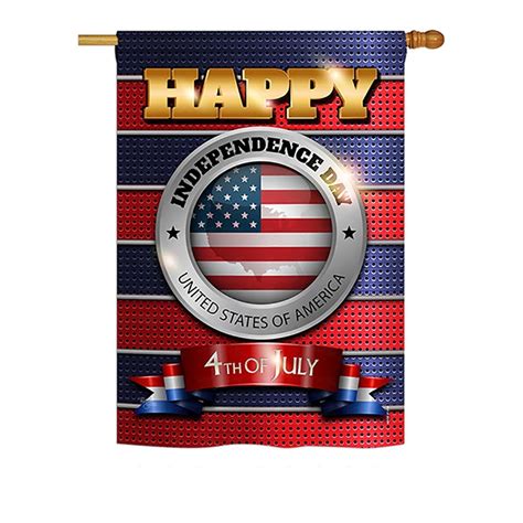 Happy Independence Day House Flag And More Garden Flags At