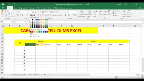 Shortcut to merge cells in excel different types of. CARA MERGE CELL DI MS EXCEL - YouTube
